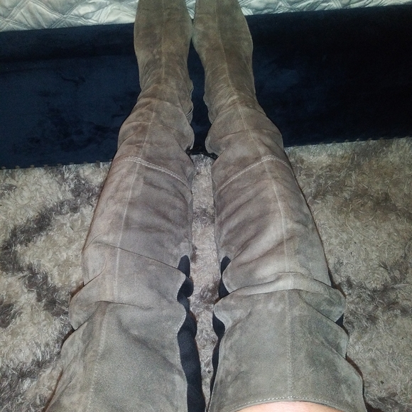 SEXY SOFT HOT!!! Over the Knee Mushroom Suede Boot. With 3.5" H. Sz: 7 - Picture 13 of 14